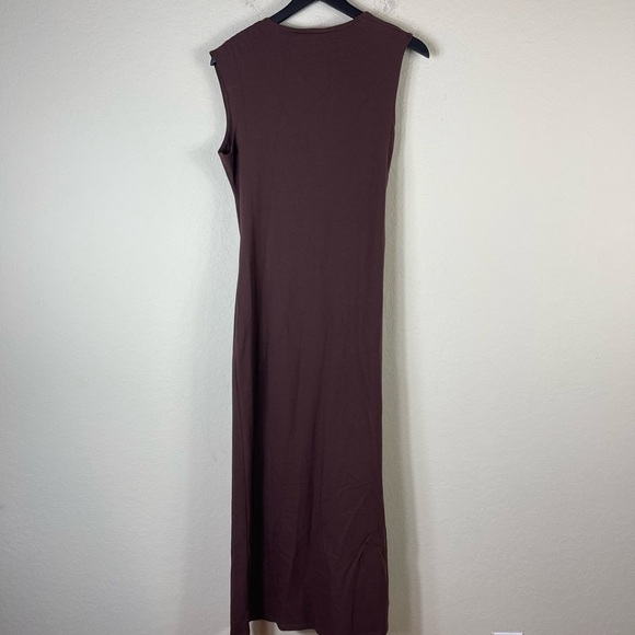 Reformation Amiah Knit One Shoulder Maxi Dress in Cafe Size XL NWT - Picture 6 of 11